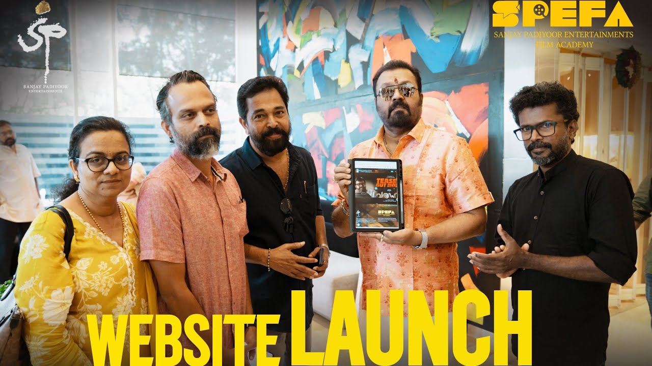 A proud moment as the legendary Suresh Gopi officially launches SPEFA-Sanjay Padiyoor Entertainments Film Academy!